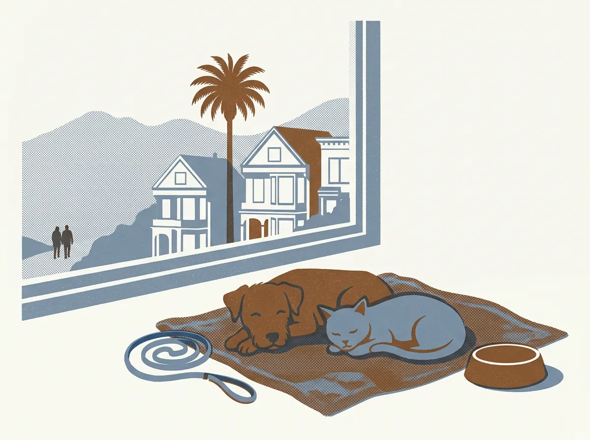 Illustration of animal shelters in Berkeley